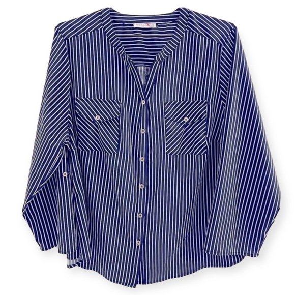 Notations‎ Women’s Striped Blouse Size XXL - Picture 1 of 3